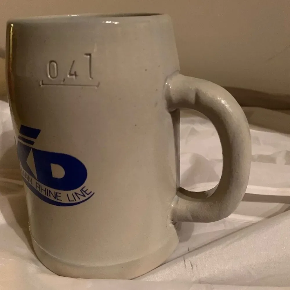 KD German Rhine Line Die Marksburg b. Braunschweig am Rhein .4 Liter Stein